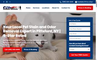 Combat Cleaning Services of Pittsford website