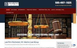 Marino Law Group of Pittsford website