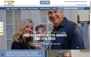 Pittsford Family Dental website