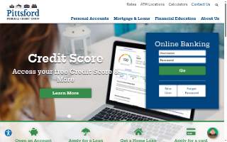 Pittsford Federal Credit Union website