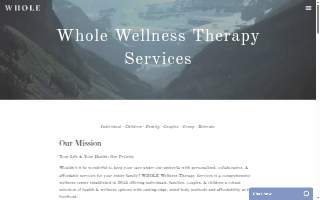 WHOLE Wellness Services website
