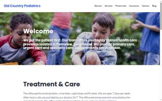 Old Country Pediatrics website