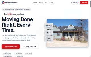 VSNY Van Lines website
