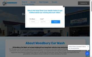 Woodbury Car Wash website