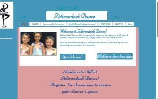 Adirondack Dance & Fitness Academy website