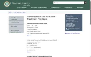 Clinton County Mental Health website