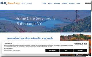 HCR Home Care website