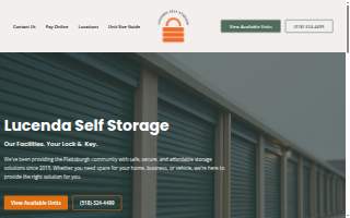 Lucenda Self Storage website