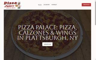 Pizza Palace website