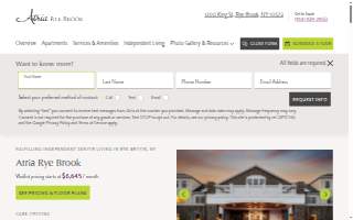 Atria Rye Brook website