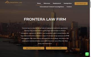 Frontera Law Firm website