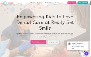 Ready Set Smile Pediatric Dentistry website