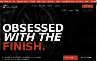 SB Detailers auto detailing services website