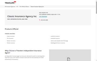Classic Insurance website