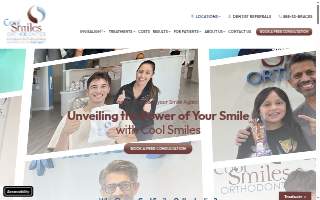 Coolsmiles Orthodontics website