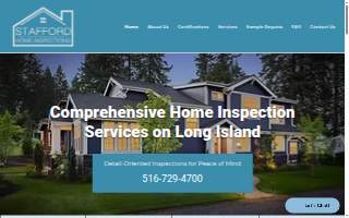 Stafford Home Inspections website