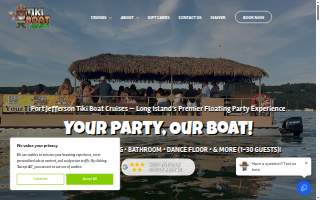 Tiki Boat Long Island website