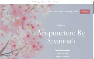 Acupuncture by Savannah website