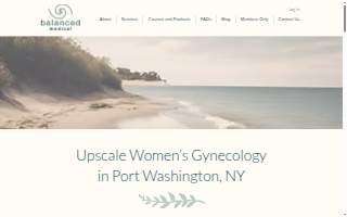 Balanced Medical PLLC website