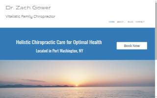Dr. Zach Gower Chiropractic website