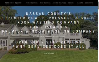 Power & Pressure Washing Nassau County - Slate Roof & Soft Wash Roof Cleaning, Shrink Wrapping - PWNY Services website