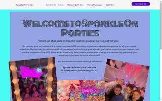 Sparkle on Parties website