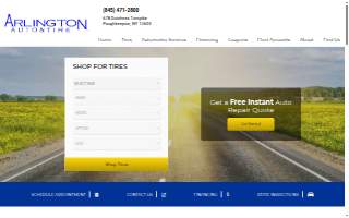 Arlington Auto & Tire website