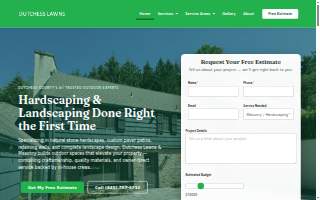 Dutchess Lawns & Masonry website