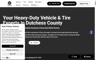 Dutchess Tire Center website