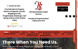 Herring Sanitation Septic Service website