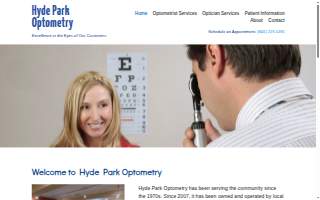 Hyde Park Optometry website