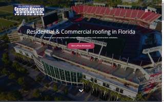 Kontos Roofing & Exterior Specialists website