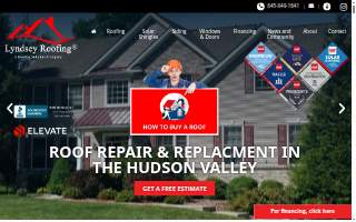 Lyndsey Roofing, LLC website