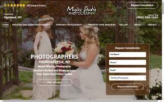 Myles Studio Photography website