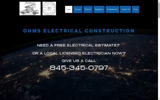 Ohms Electrical Construction website