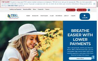 TEG Federal Credit Union - College Center website
