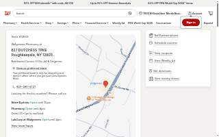Walgreens Pharmacy website