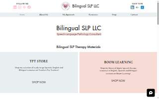 Bilingual Speech-Language and Swallowing Therapy website