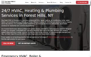 Day Night HVAC & Plumbing Inc. website