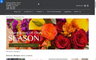 Flushing Garden Florist website