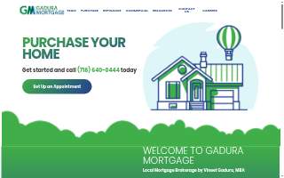 Gadura Mortgage website