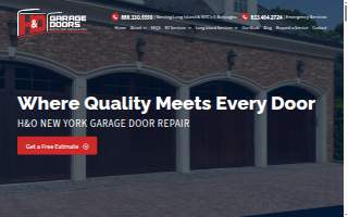 H&O Garage Doors website