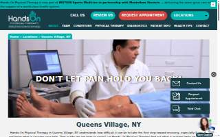 Hands-On Physical Therapy Queens Village website