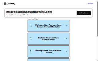 Metropolitan Acupuncture website