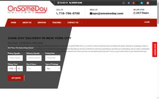 On Sameday Delivery Inc website
