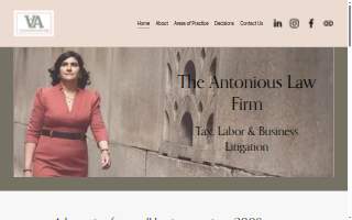 The Antonious Law Firm website
