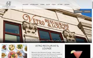 Vetro Restaurant & Lounge website
