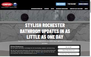 Comfort Showers & Baths of Rochester website