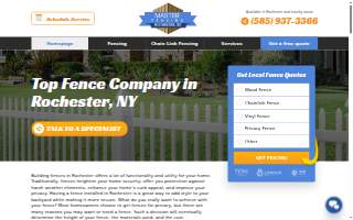 Fencing Rochester NY website