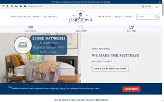 Jamestown Mattress of Rochester website